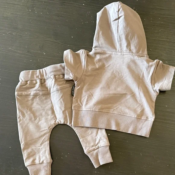 Little Bipsy Tan Hoodie and Jogger Set - Picture 3 of 5